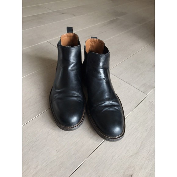 Nordstrom men black double gore boots 12 M leather main image 7